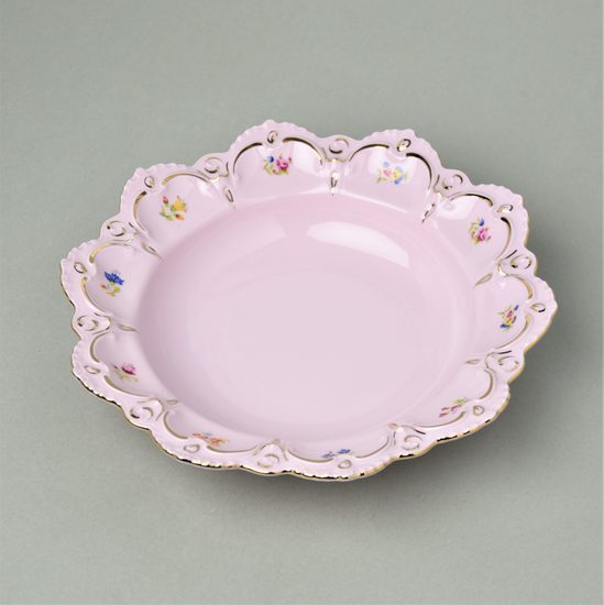 Plate deep 22 cm, Lenka 247, Rose china Chodov