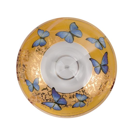 Bowl Blue Butterflies 35,5 cm, Porcelain, Charlotte, Goebel Artis Orbis