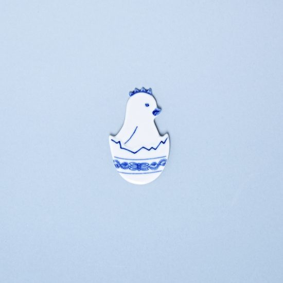 Magnet kuřátko ve skořápce 5,5 x 3,5 cm, Cibulák, originální z Dubí