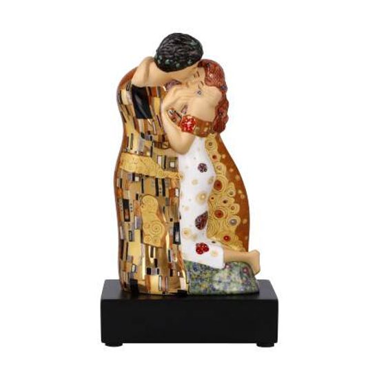 Figurine Gustav Klimt - The Kiss, 11 / 7 / 18 cm, Porcelain, Goebel