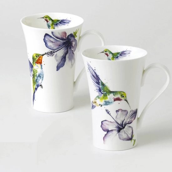 Hummingbird: Mug 0,6 l latte, English Fine Bone China, Roy Kirkham