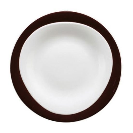 Talíř mělký 28 cm, Trio 23602 Dark Chocolate, Porcelán Seltmann