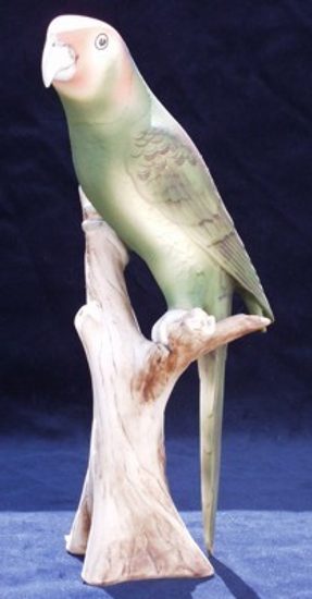 Parrot 13,5 x 13,5 x 28 cm, Porcelain Figures Duchcov