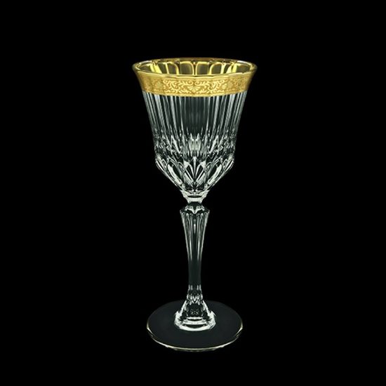 Astra Gold: Sklenice na víno 220 ml, 20,6 cm, křišťál + zlato, Adagio Romance Golden Classic Decor