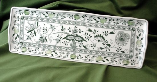 Tray square 45 x 16 cm, Green Onion Pattern, Cesky porcelan a.s.