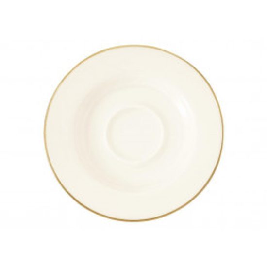 Saucer 14 cm, Saphir Diamant oro 4159, Tettau Porcelain