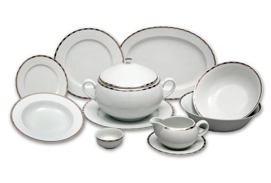 Dining set for 6 persons, Thun 1794 Carlsbad porcelain, OPAL 84032