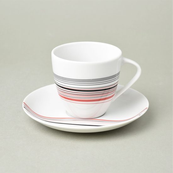 Cup 210 ml + saucer 155 mm, Thun 1794 karlovarský porcelán, SYLVIE 80382