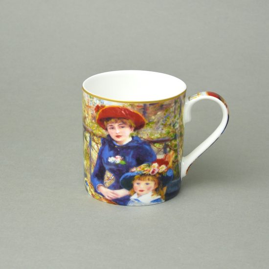 Mug 360 ml Two sisters, A. Renoir, bone china Carmani