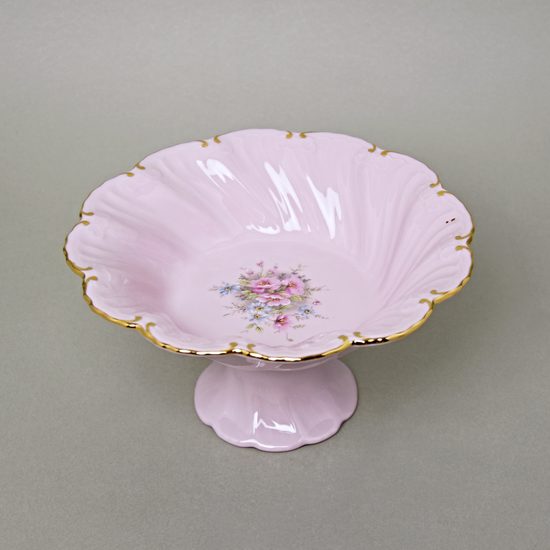 Bowl on stand 10 x 20 cm, Leander, rose china