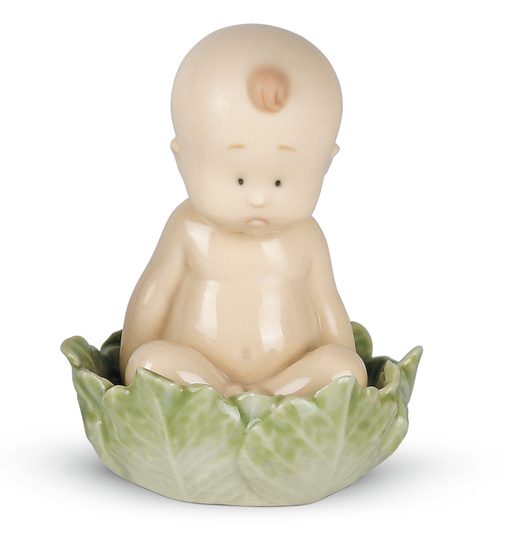 Baby "From A Cabbage?", 8 x 7 x 5,5 cm, NAO Porcelain Figures