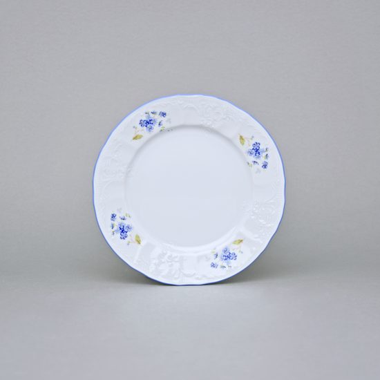 Talíř dezertní 17 cm, Thun 1794, karlovarský porcelán, BERNADOTTE pomněnka