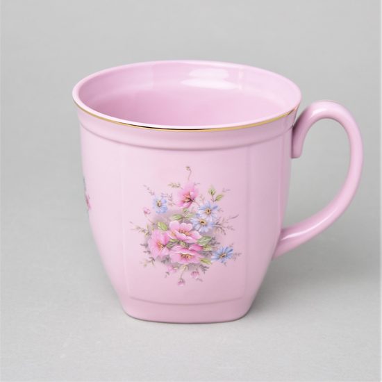 Mug square 0,6 l dekor 13, Leander Rose China