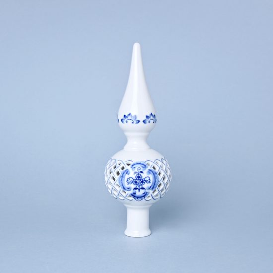 Christmas tree tip - perforated 7,5 x 22 cm, Original Blue Onion Pattern