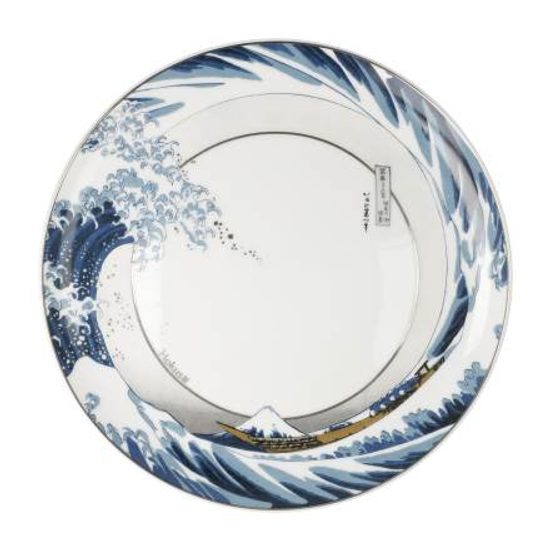 Talíř Velká vlna 23 cm, porcelán, K. Hokusai, Goebel Artis Orbis