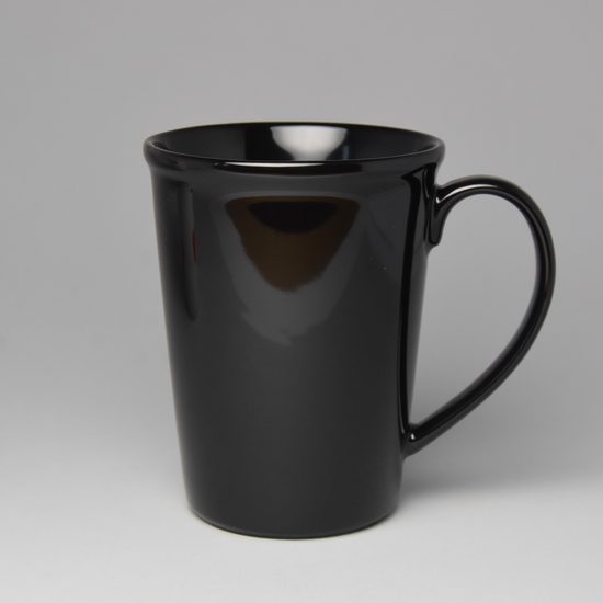 Mug Erin 12 cm 0,42 l, black, Český porcelán a.s.