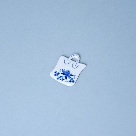 Magnet nákupní taška 6,2 x 4 cm, Cibulák, originální z Dubí