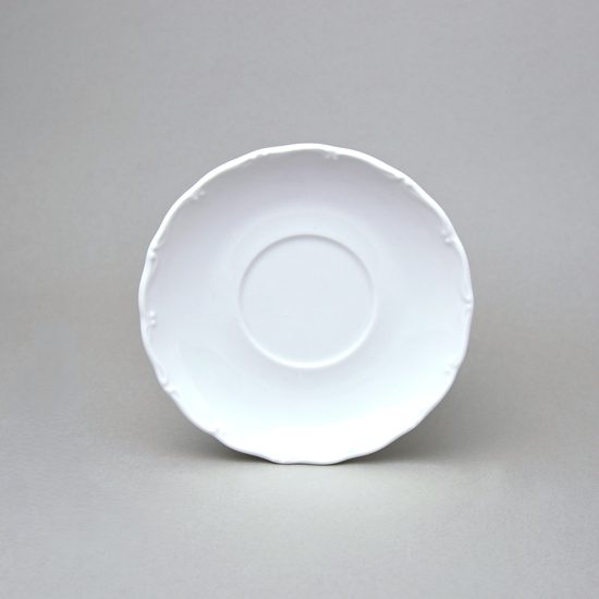 Verona white: Saucer 150 mm with wider mirror, G. Benedikt 1882, bottom sign