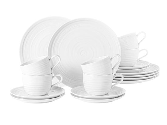 Terra WHITE: Coffee set 18 pcs., Seltmann porcelain