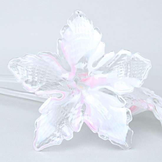 Květina se stonkem (světle růžová) 62 cm, 1 ks., Pačinek GLASS