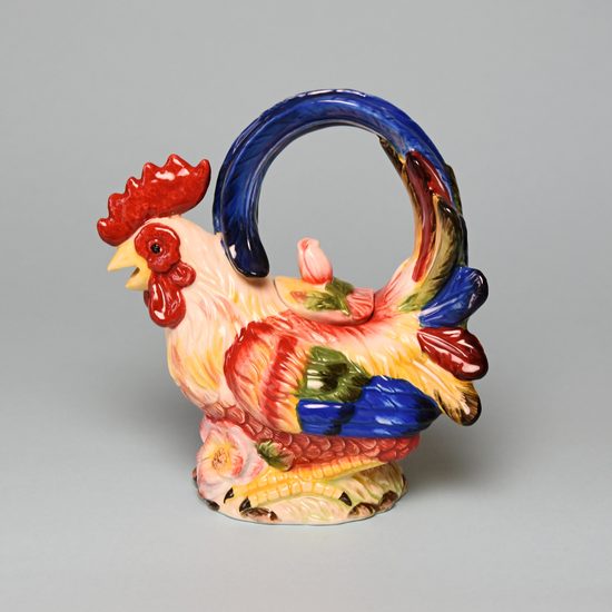 Lamart: The Cock Teapot, 16,5 cm, Italian Porcelain Lamart