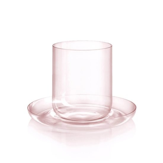 Kávový set na flat white 200 ml Drop Rosalín, sklárna Květná