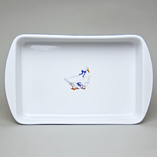 Baking bowl DUO 41 x 24,8 x 6,8 cm, Geese, Český porcelán a.s.