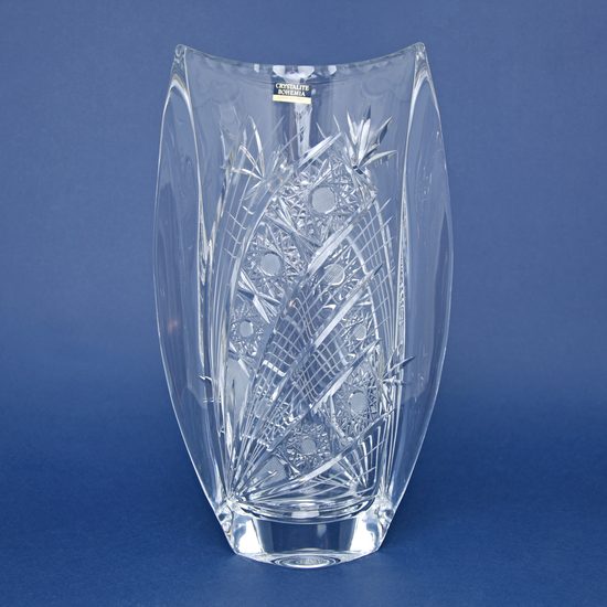 Křišťálová váza broušená, Orbit, 305 mm, Crystal BOHEMIA