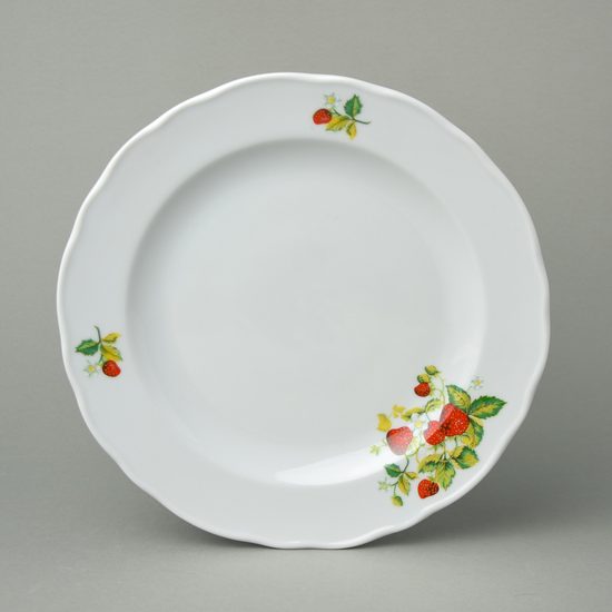 Plate dining 24 cm, Strawberry, Cesky porcelan a.s.