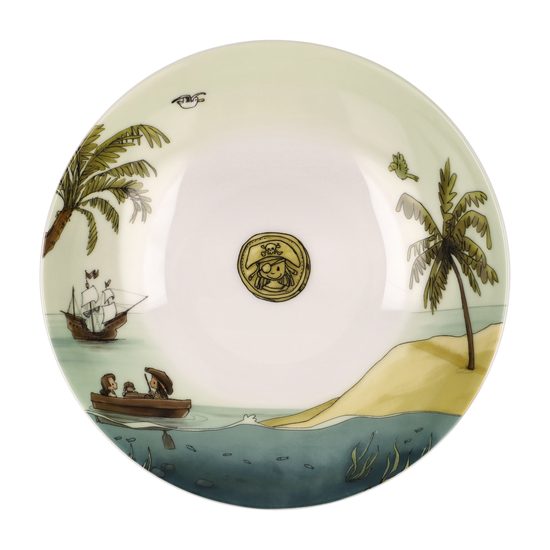 Anouk, Treasury Island: Plate deep 23 cm, fine bone china, Goebel