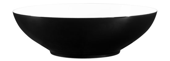 Bowl 23 cm, Lido Solid Black, Seltmann porcelain