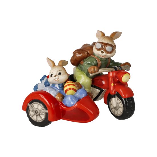 Rabbit figurine Joyride 15 / 16.5 / 12cm, stoneware, Goebel