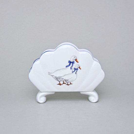 Stojánek na ubrousky 10 cm, husy, Český porcelán a.s.