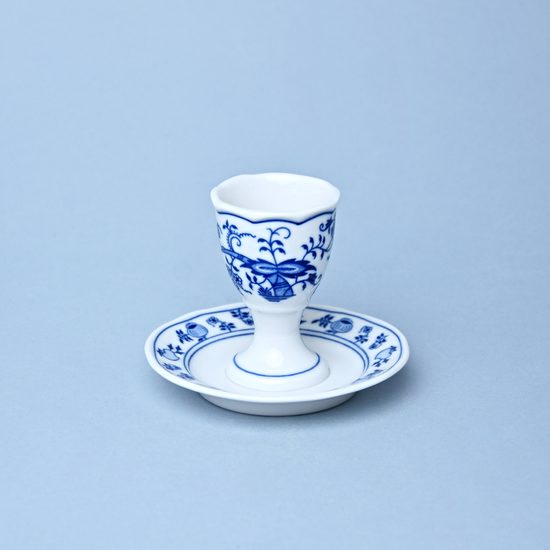Egg cup with stand 7,5 cm, Original Blue Onion Pattern