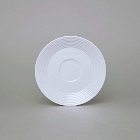 Saucer 135 mm, Lea white, Thun 1794 Carlsbad porcelain