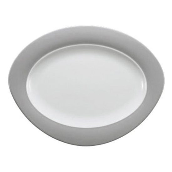 Platter oval 35 cm, Trio 23613 Stone Grey, Seltmann Porcelain