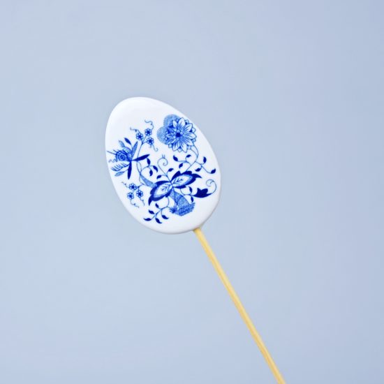 Velikonoční ozdoba - vajíčko na špejli do květníku 5,5 x 3,9 cm, Zápich, Cibulák, originální z Dubí