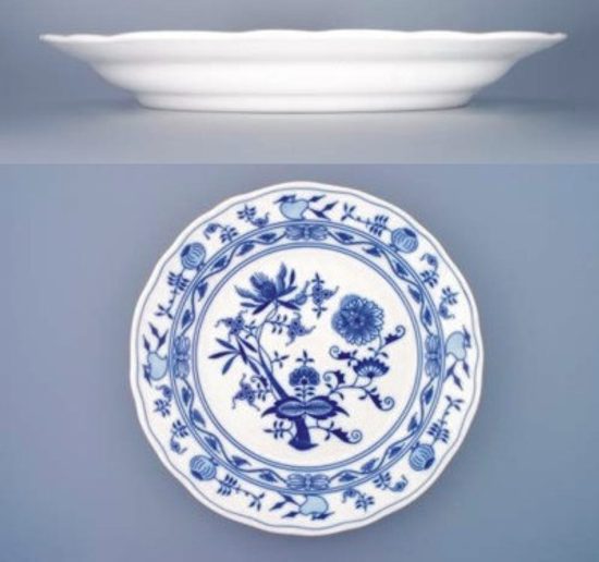 Dish round deep 31 cm, Original Blue Onion Pattern