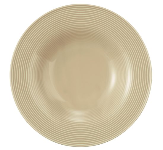 Beat pískovo-béžový: Talíř na těstoviny 27,5 cm, porcelán Seltmann