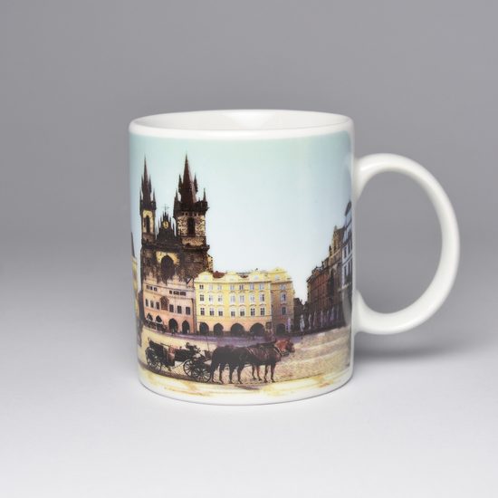 Mug Jirka 0,30 l - Old town square in Prague, Český porcelán a.s. - Český  porcelán a.s. - Mugs, bowls and saucers different decors - Cesky porcelan  a.s. Dubi, by Manufacturers or