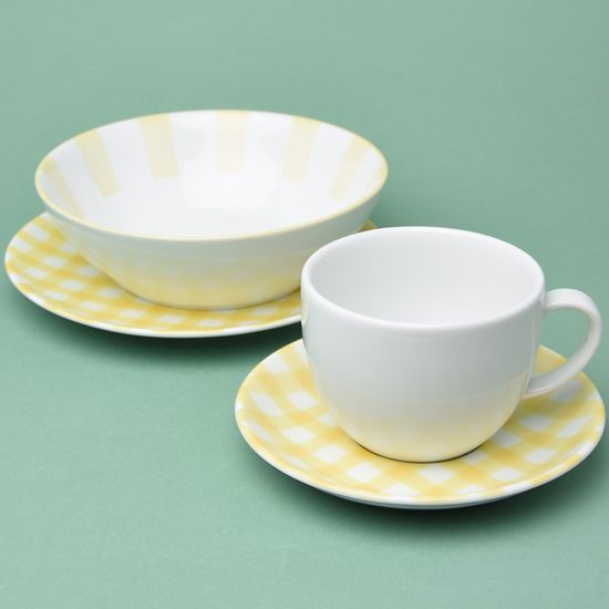 Breakfast set 4 pcs., yellow, G. Benedikt 1882