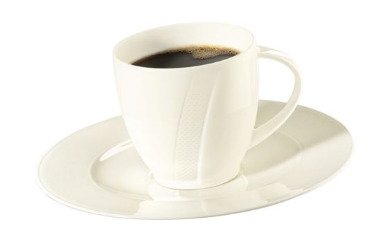 Coffee cup and saucer, Achat Diamant UNI, Tettau Porcelain