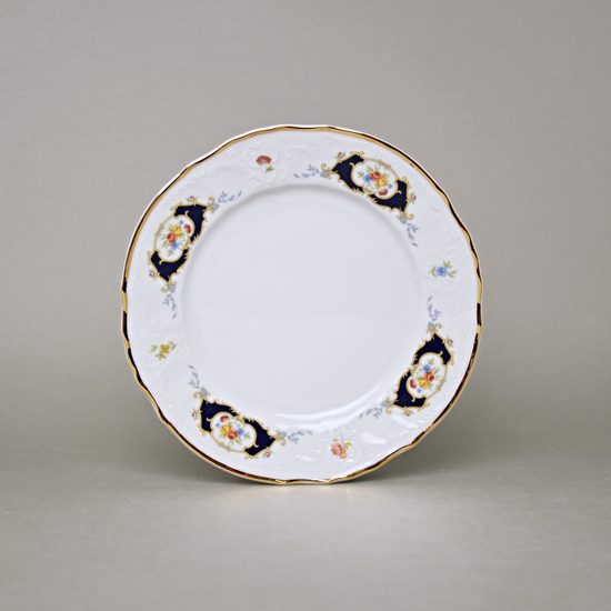 Plate dessert 19 cm, Thun 1794 Carlsbad porcelain, BERNADOTTE arms