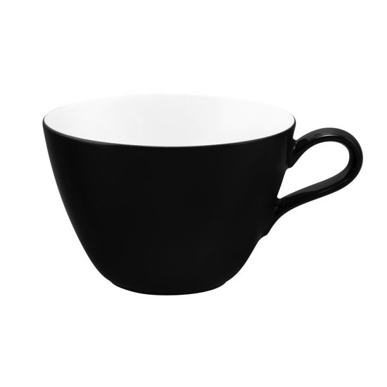 Cup breakfast 0,37 l, Glamorous Black 25677, Seltmann Porcelain