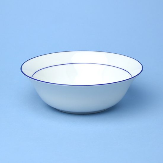 Bowl 19 cm, Thun 1794, karlovarský porcelán, Nina blue stripes