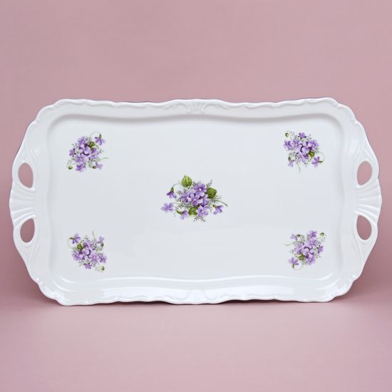 Tray Aida 45 x 25 cm s uchy, Violet, Cesky porcelan a.s.