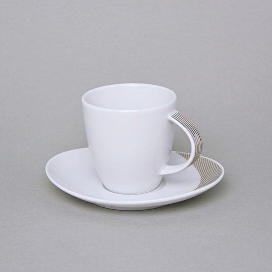 26805: Cup 140 ml + saucer 140 mm, Thun Carlsbad porcelain, Loos