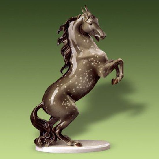 Kůň Grošák 20 x 9 x 30,5 cm, luxor, Porcelánové figurky zvířat Duchcov