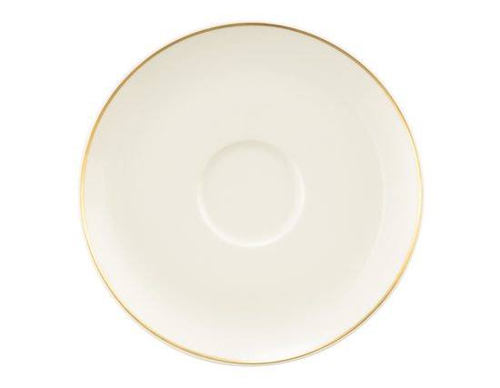 Saucer 16.5 cm combinable, Savona fine diamond with gold line, Seltmann porcelain