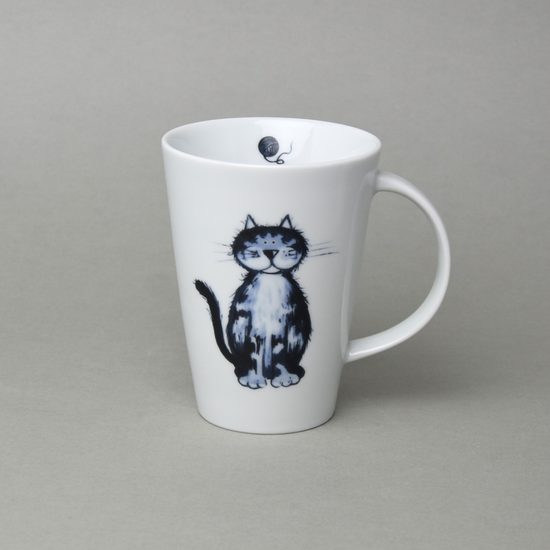Hrnek Monza 0,35 l - kočka - náhodný dekor, 12 cm, Český porcelán a.s.